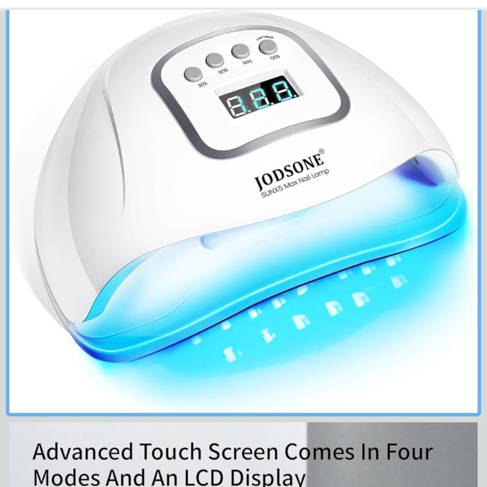 JODSONE UV LED Nail Lamp with LCD Display for gel polish women salon
